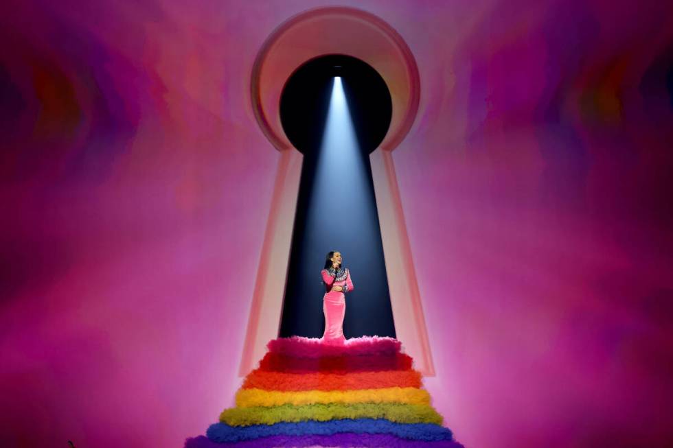 Katy Perry performs onstage during Katy Perry: PLAY Las Vegas Residency at Resorts World Las Ve ...