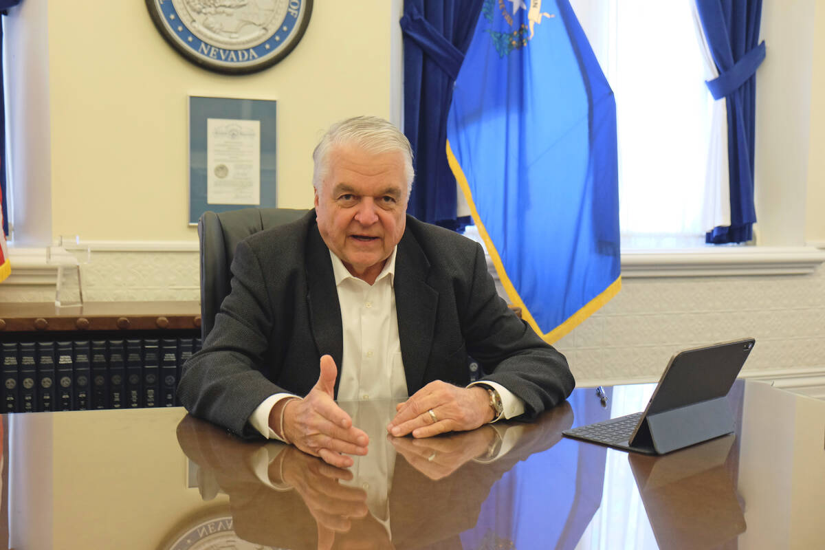 Gov. Steve Sisolak discussed plans to put nearly $1.2 billion in federal pandemic relief assist ...