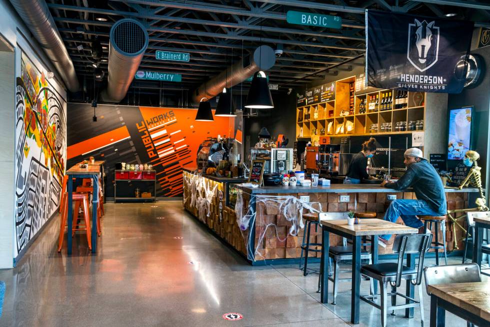 The Public Works Coffee Bar (L.E. Baskow/Las Vegas Review-Journal)