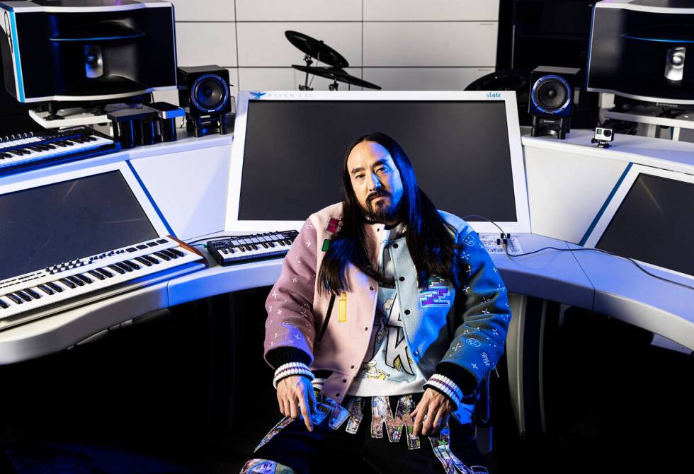 From his music production room to his new NFT-driven ventures, Aoki is very tech-forward. (Ben ...