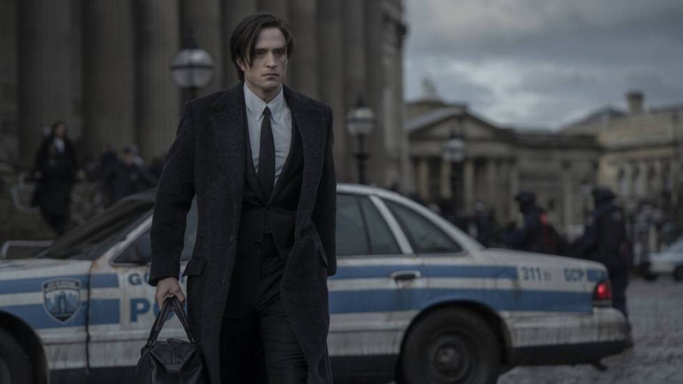 Robert Pattinson as Bruce Wayne in “The Batman.” (Jonathan Olley/Warner Bros. Pictures)