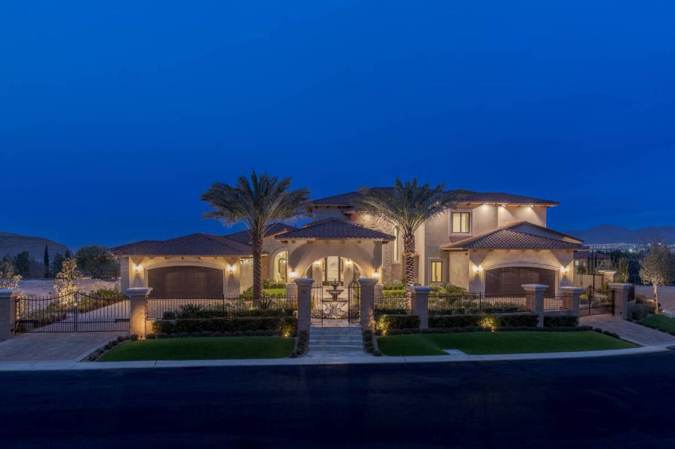 Ex-Raiders coach Jon Gruden's house in Las Vegas' Southern Highlands community, seen here, was ...