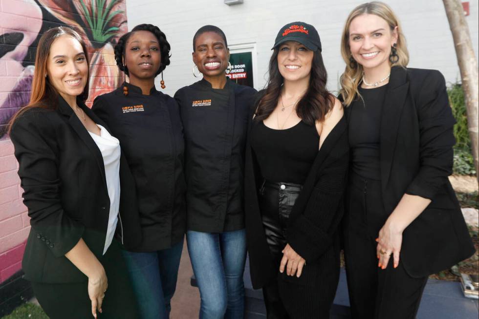 Simple Diner representatives, Maribel Alvarez, sous chef Uniquea Taylor, executive chef Stacey ...