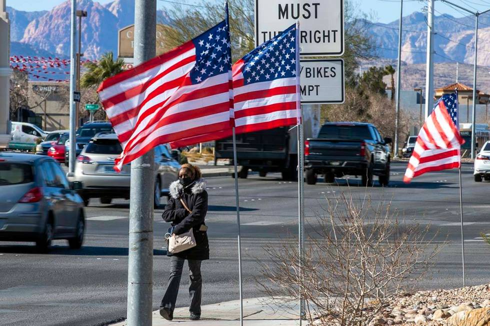 Gusty winds, cooler temperatures and a chance of rain are forecast for the Las Vegas Valley on ...