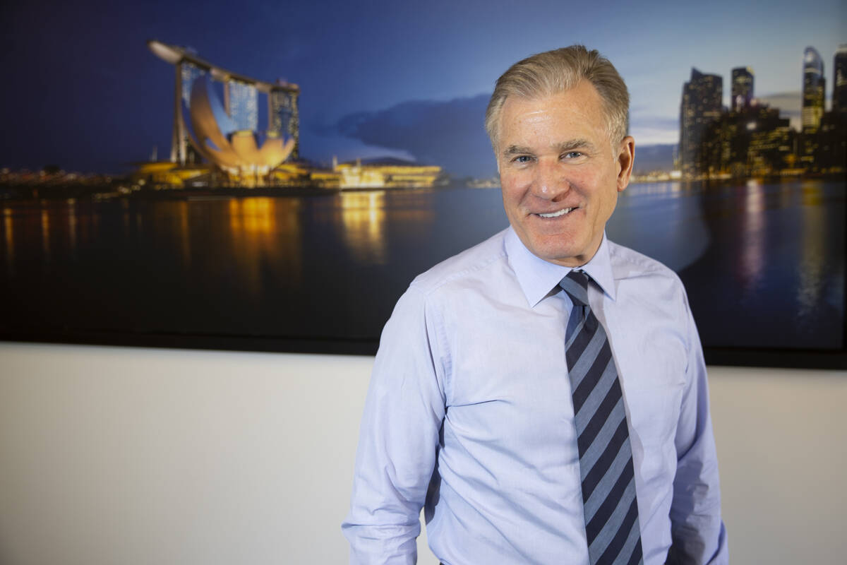 Las Vegas Sands CEO Rob Goldstein poses for a portrait at the company’s headquarters in ...