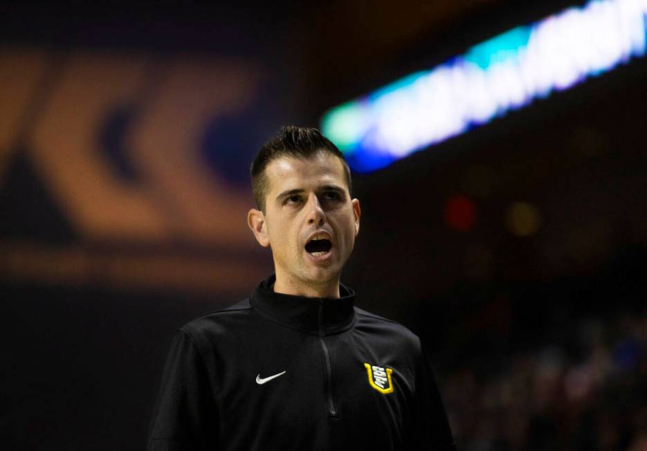 San Francisco Dons head coach Todd Golden coaches his team in the first half of the West Coast ...