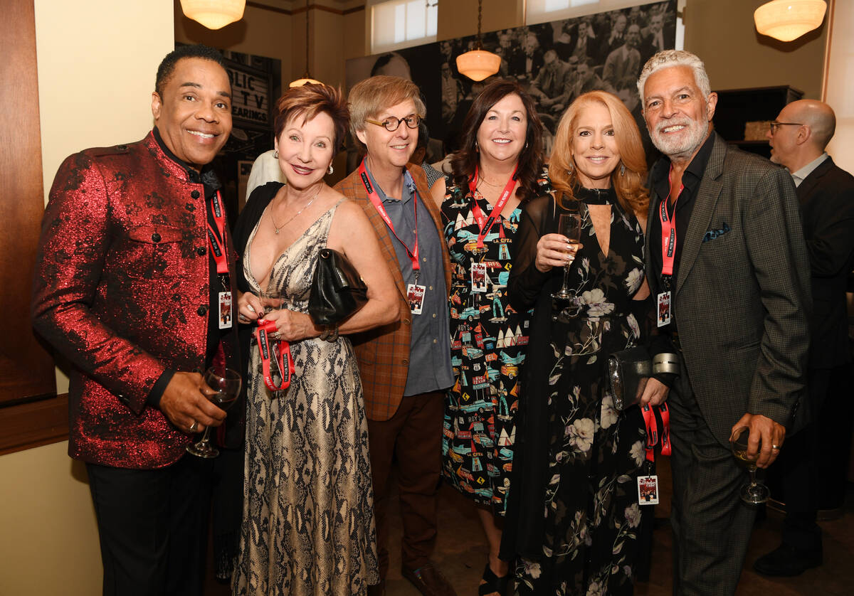 Earl Turner, Christine Turner, Mac King, Jennifer Sils, Kelly Clinton and Clint Holmes attend t ...