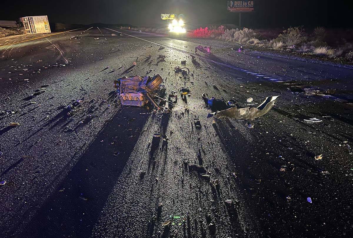 A vehicle crash involving a wrong-way driver on Interstate-15 has closed northbound lanes at Je ...