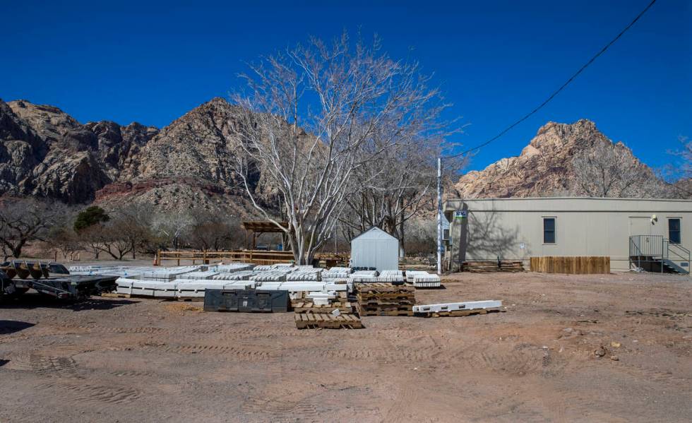 Equipment and materials are already on site for The Reserve at Red Rock Canyon, a luxury housin ...