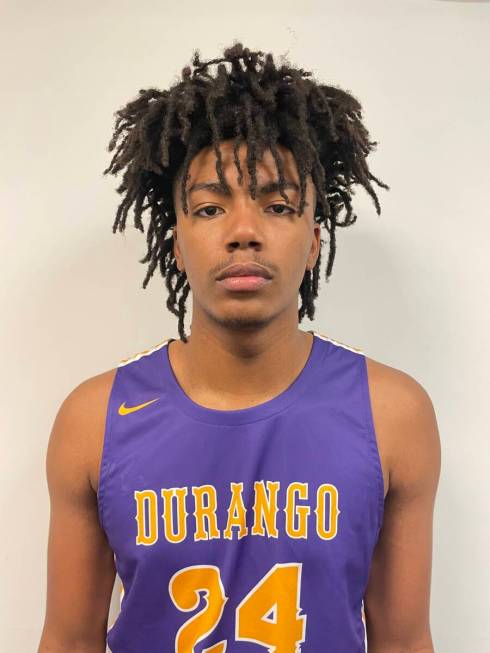 Durango's Taj Degourville is a member of the Nevada Preps All-Southern Nevada boys basketball t ...