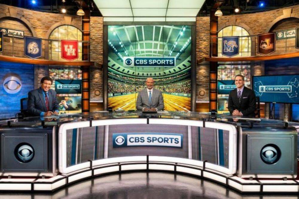 CBS college basketball analyst Clark Kellogg, center, says discussion of point spreads may soo ...