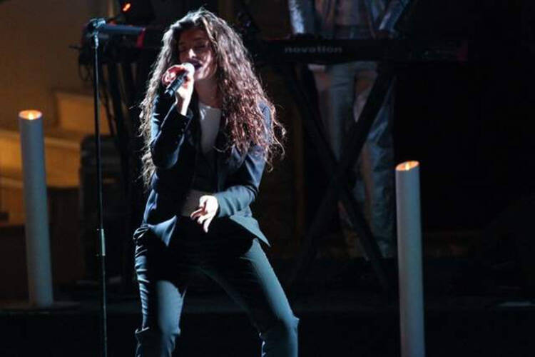 Lorde at The Cosmopolitan in April. (Chase Stevens/Review-Journal)