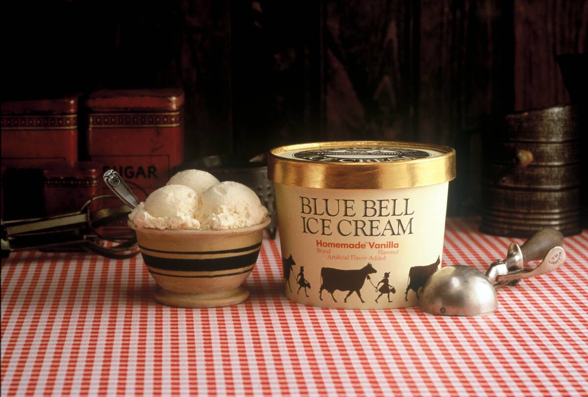 Blue Bell Ice Cream is returning in March to stores in Las Vegas and Henderson. (Blue Bell Ice ...