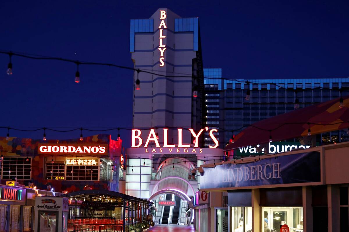 Bally's Las Vegas, seen in April 2020. (AP Photo/John Locher)
