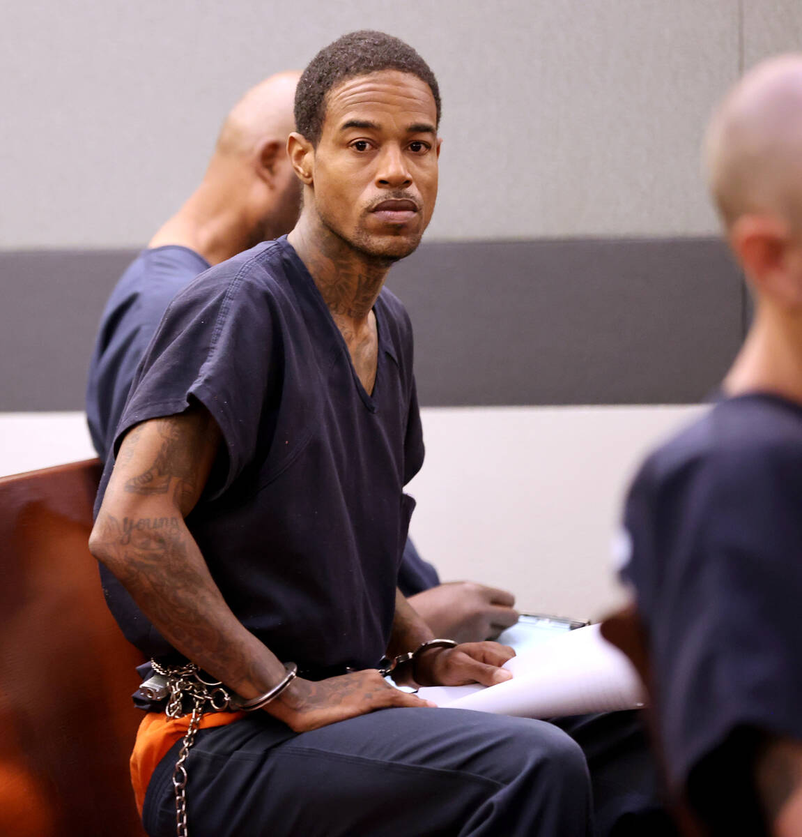 Charles Jackson appears in court for a hearing at the Regional Justice Center in downtown Las V ...
