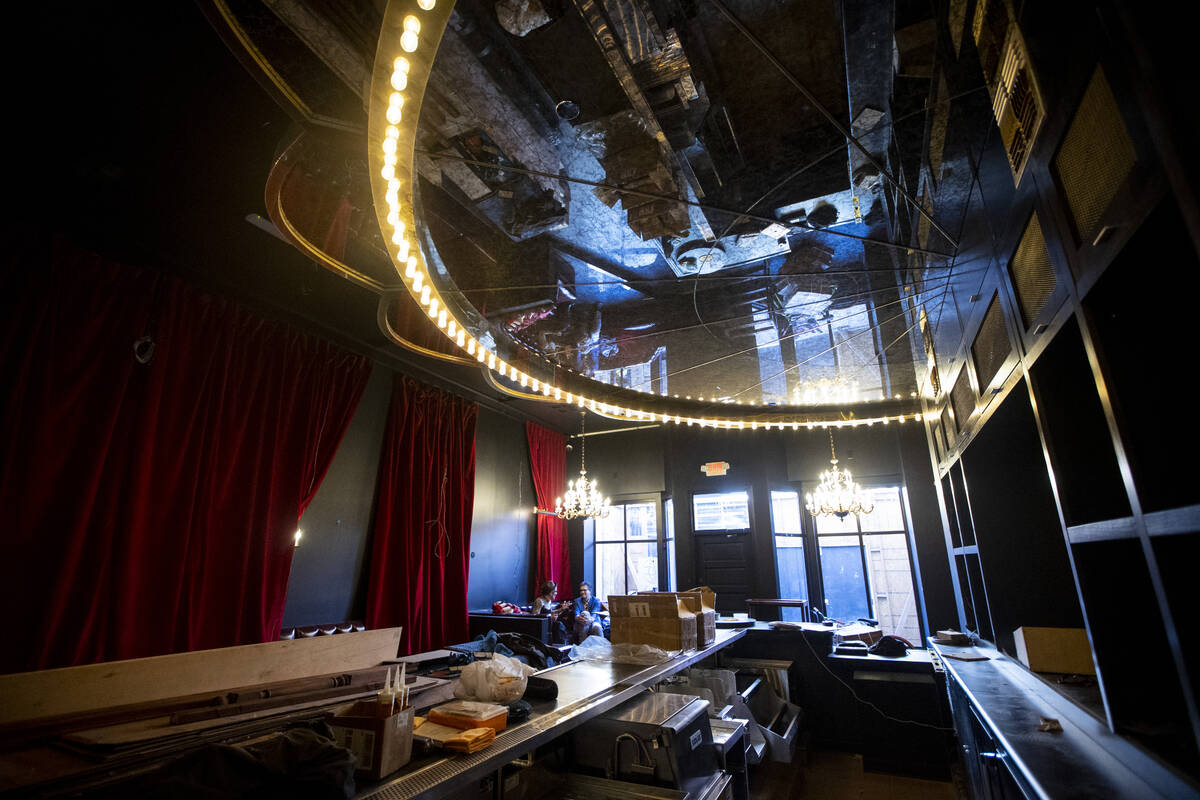 The interior of the future downtown Las Vegas nightclub, Cheapshot, is seen on Tuesday, March 8 ...