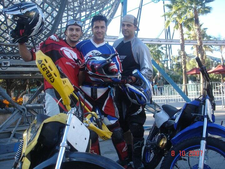 Alfredo Silva, Gary Laurent and John Stotts are shown at Six Flags Magic Mountain in Santa Clar ...