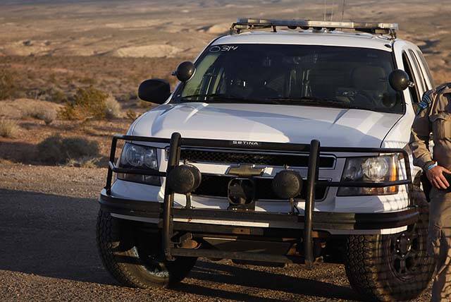 A Bureau of Land Management ranger's vehicle (Las Vegas Review-Journal)