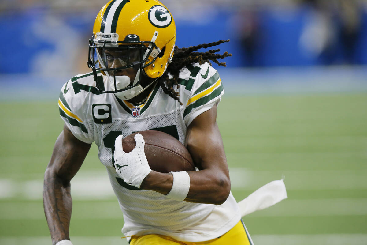 FILE - Green Bay Packers wide receiver Davante Adams runs during the first half of the team's N ...