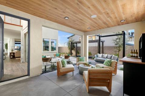 Kings Canyon by Tri Pointe Homes in the district of Redpoint at Summerlin is one of dozens of f ...