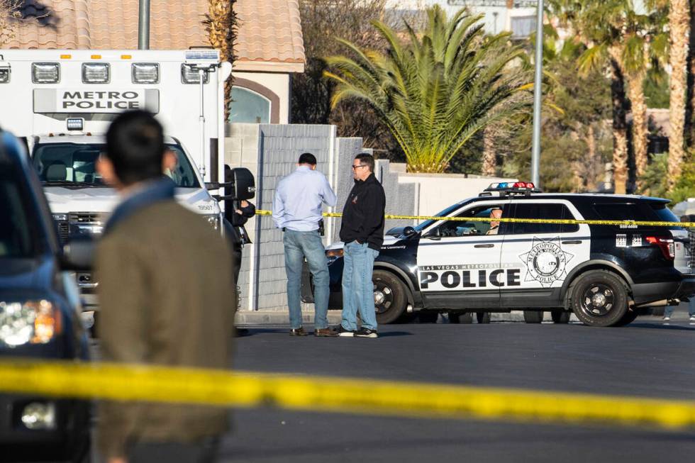 Las Vegas police is investigating a homicide after a woman shot and killed her ex-boyfriend on ...