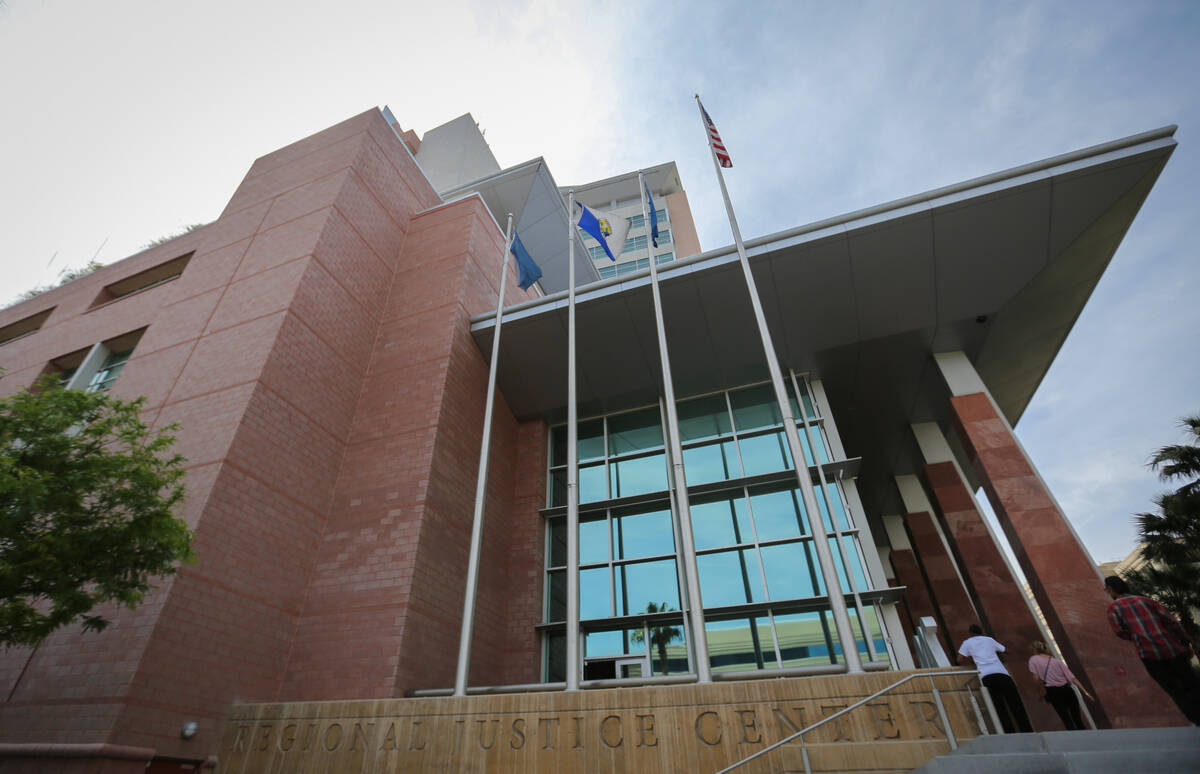 The Clark County Regional Justice Center in downtown Las Vegas. (Las Vegas Review-Journal)