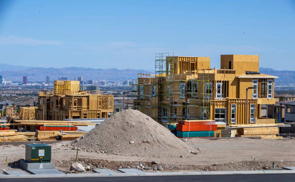 Cordillera luxury townhomes under construction near West Kindle Corner Avenue and North Kettle ...