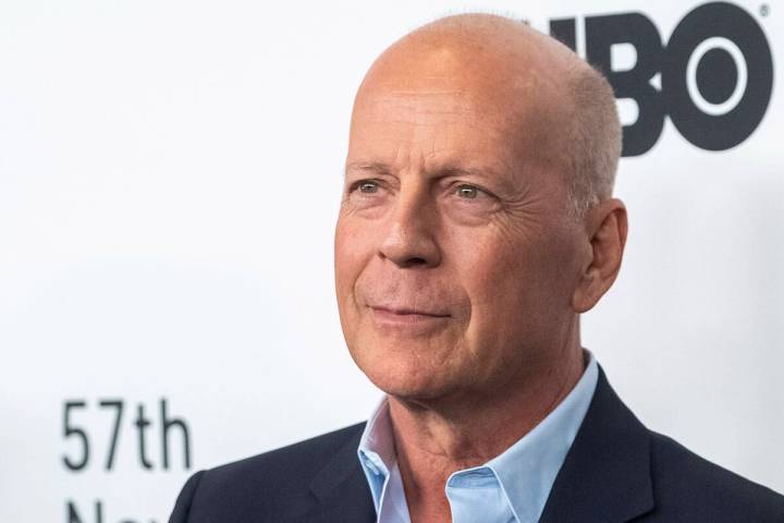 Bruce Willis attends a movie premiere in New York on Friday, Oct. 11, 2019. A brain disorder th ...