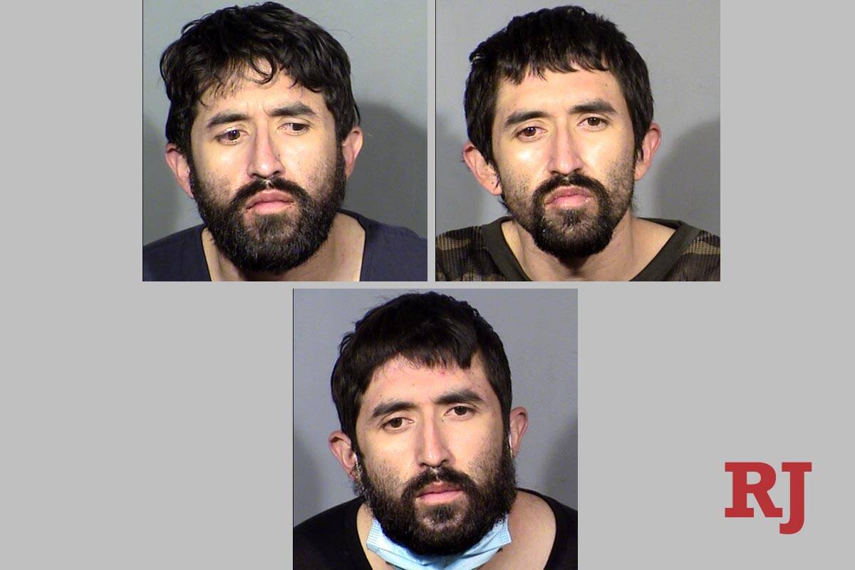 Bryant Duran in a series of photos from his three impaired driving arrests. (Las Vegas Metropol ...