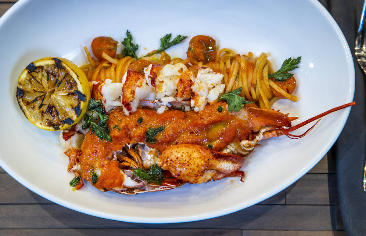 Chef Rob Moore prepares lobster fra diavolo at the Rosa Ristorante still under construction on ...