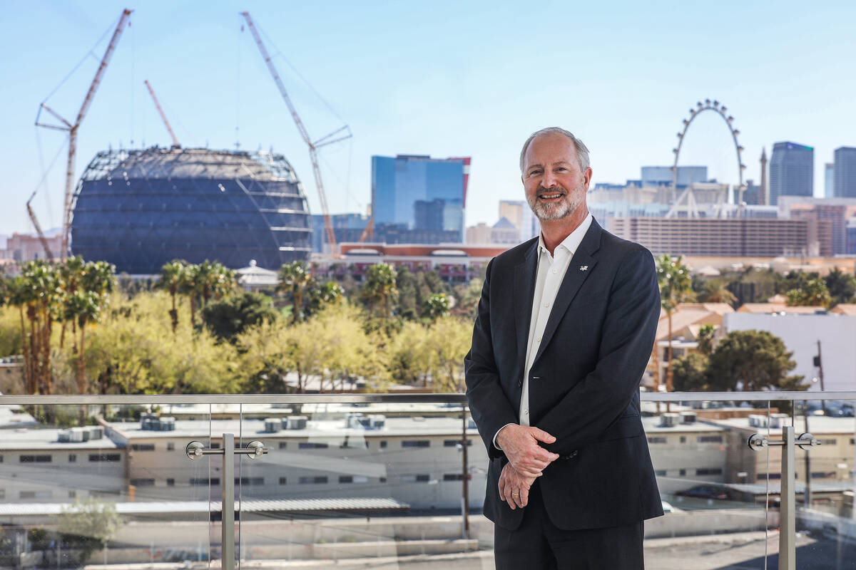 Steve Hill, president and CEO of the Las Vegas Convention and Visitors Authority, at the Las Ve ...