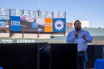 John Cannito, president and CEO at The PENTA Building Group, speaks at a Safety Kick-off event ...