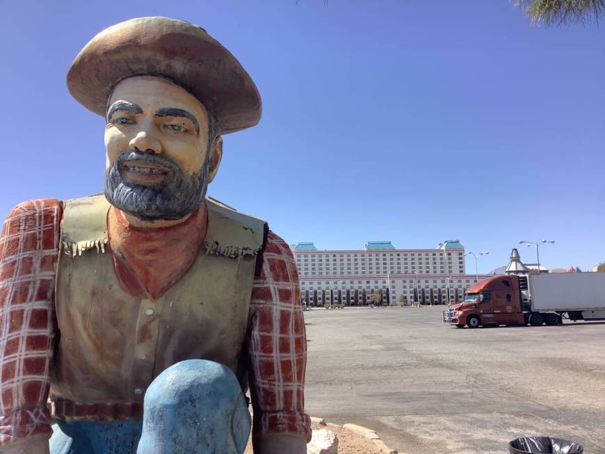 The shuttered Terrible's hotel-casino in Jean is seen Tuesday, April 5, 2022. (Eli Segall/Las V ...