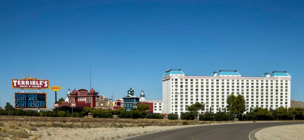 This Sept. 4, 2020, file photo shows Terrible's hotel & casino in Jean. (L.E. Baskow/Las Ve ...