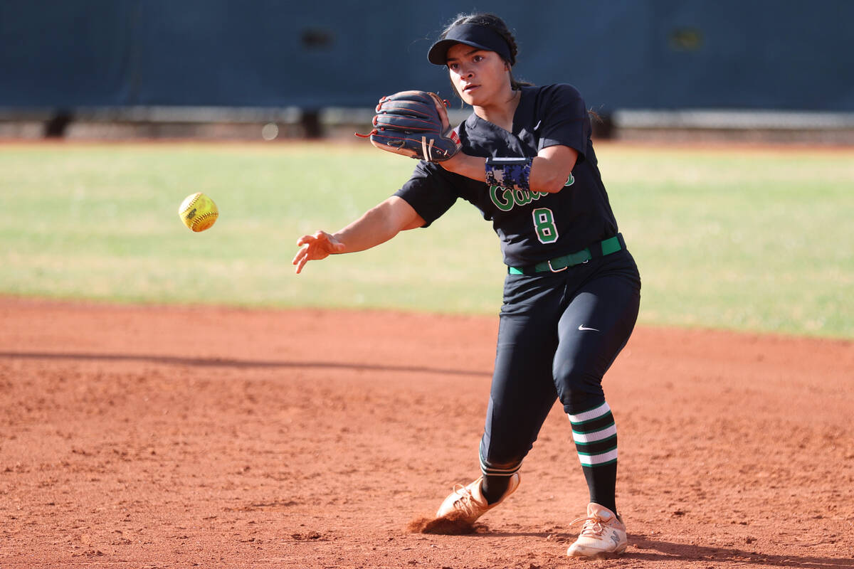 Green Valley’s Liliana Esparza is shown Tuesday, March 29, 2022. (Erik Verduzco / Las Vegas R ...