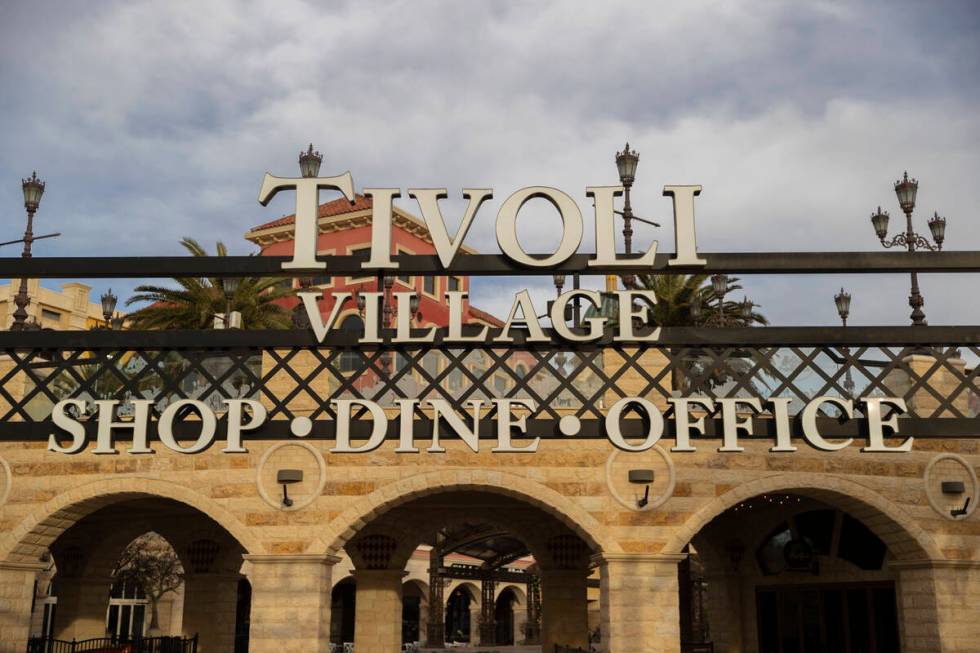 Tivoli Village on Monday, Jan. 10, 2022, in Las Vegas. (Benjamin Hager/Las Vegas Review-Journal ...