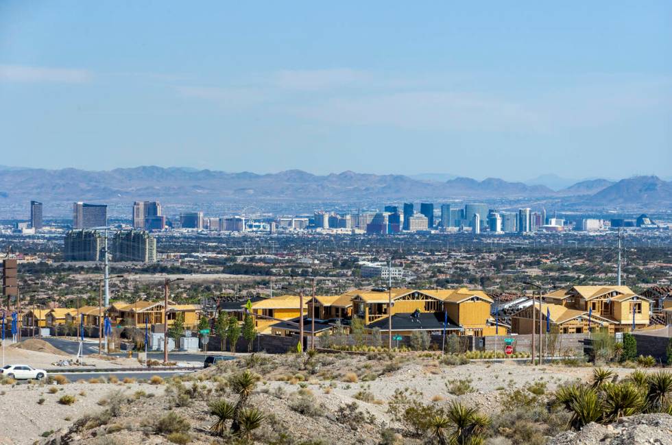 New homes under construction along West Reedpoint Drive and Desert Foothills Drive on Wednesday ...