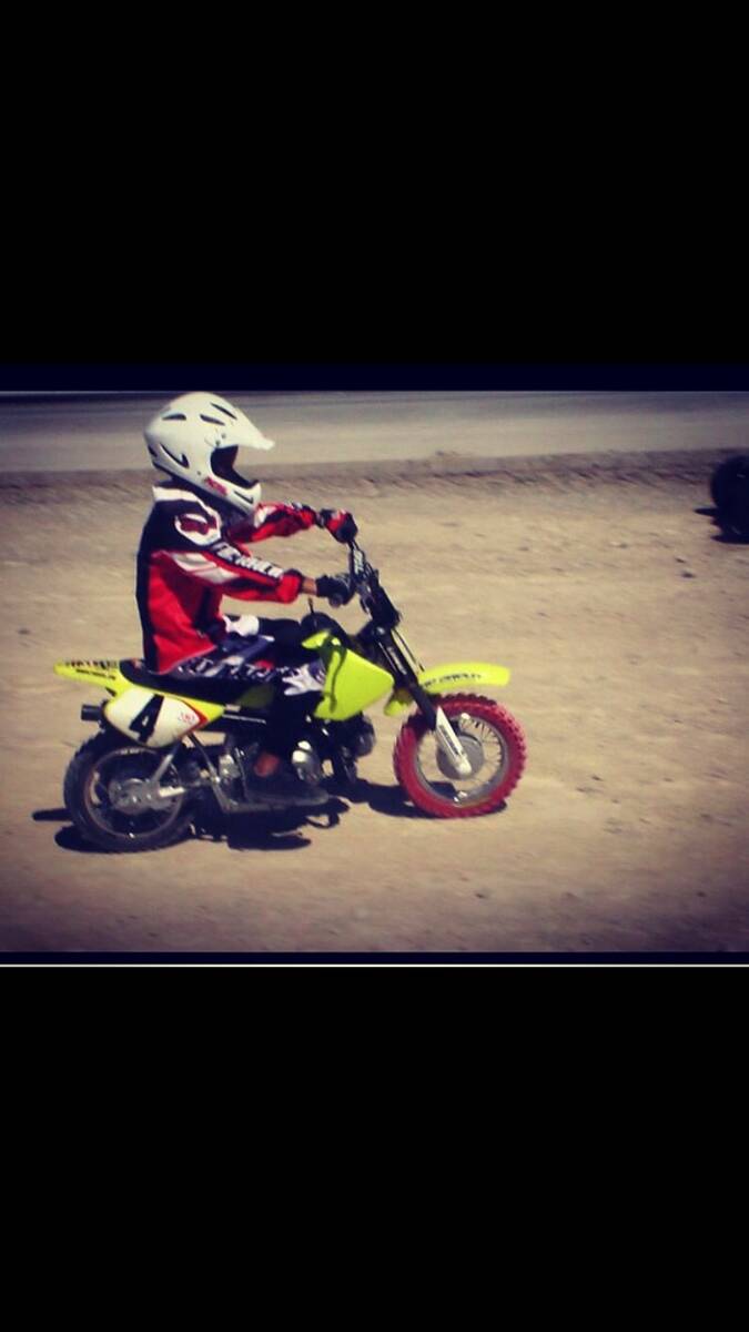 Bubba Bolden riding his dirt bike. (Breezy Bolden)