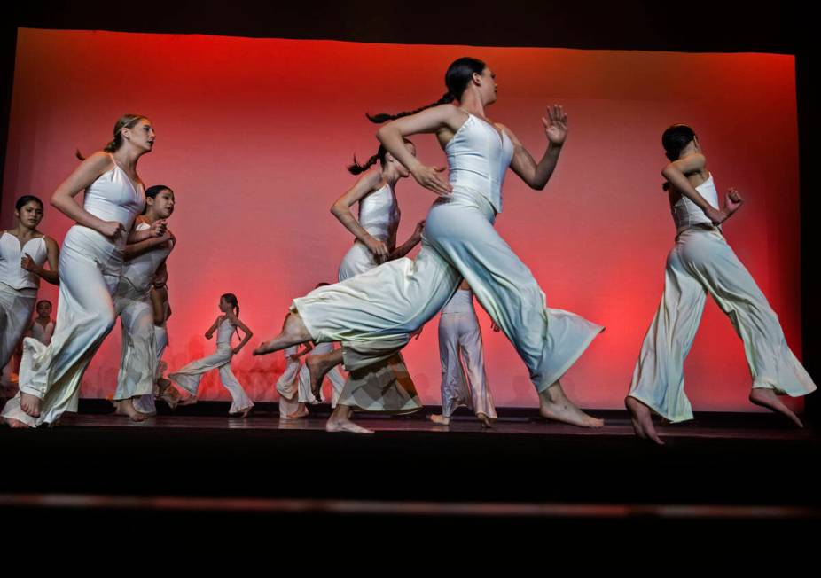 Academy of Nevada Ballet Theatre students perform during NBT’s 38th Annual Black & W ...