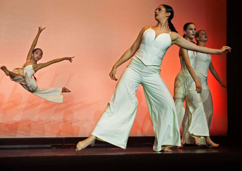 Academy of Nevada Ballet Theatre students perform during NBT’s 38th Annual Black & W ...