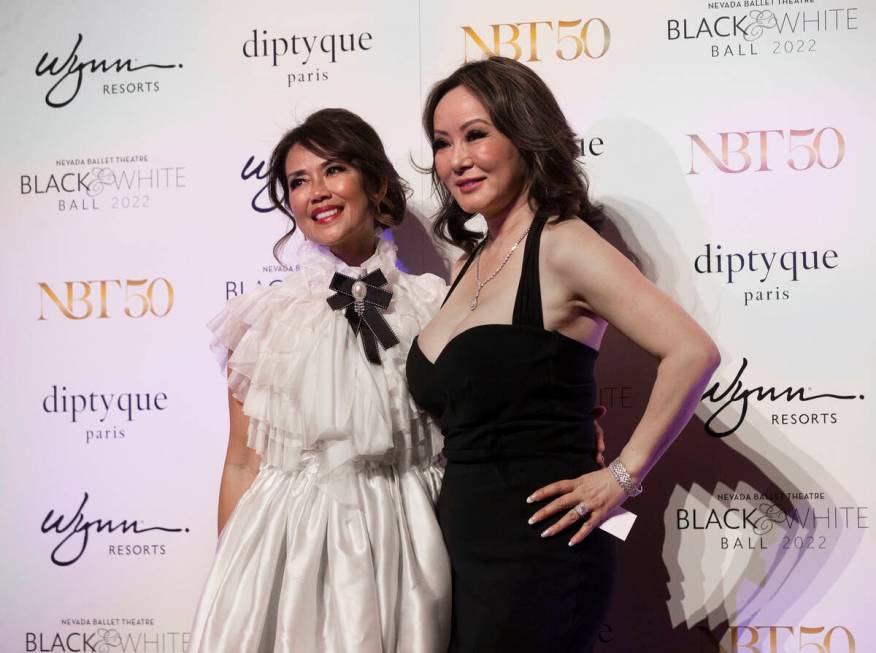 Gwen Gotangco-Kornblau, left, and Dr. Kate Zhong pose for a photo during Nevada Ballet Theatre& ...