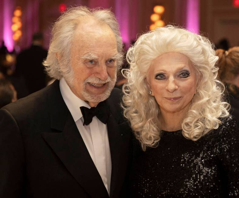 Grammy Award-winning singer, songwriter, author, activist and humanitarian Judy Collins, right, ...