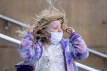 Winds are expected to gust to around 50 mph on Monday, April 11, 2022, according to the Nationa ...