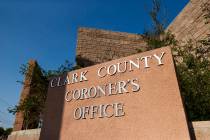 The Clark County Coroner’s office (Benjamin Hager/Las Vegas Review-Journal)