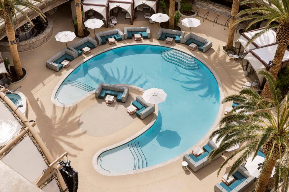 An overhead view of Ayu Dayclub at Resorts World Las Vegas. (Resorts World Las Vegas)