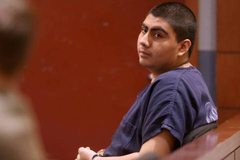 Jonathan Eluterio Martinez Garcia waits in court for a status check at the Regional Justice Cen ...