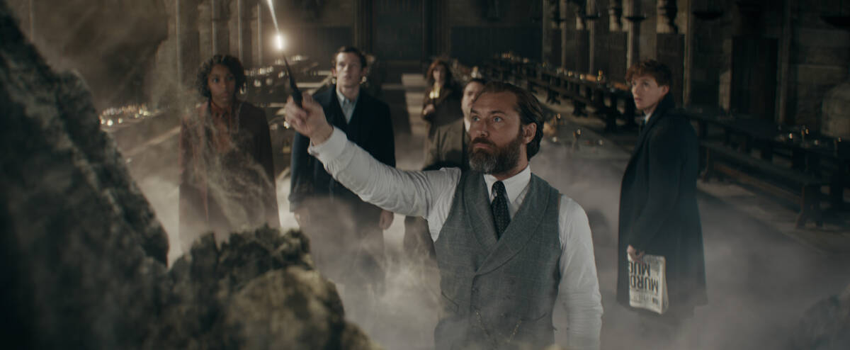 JUDE LAW as Albus Dumbledore in Warner Bros. Pictures' fantasy adventure "FANTASTIC BEASTS: THE ...