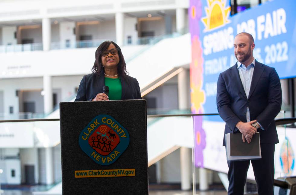 Latonia Coleman, deputy director of programs at the Nevada Department of Employment, Training a ...