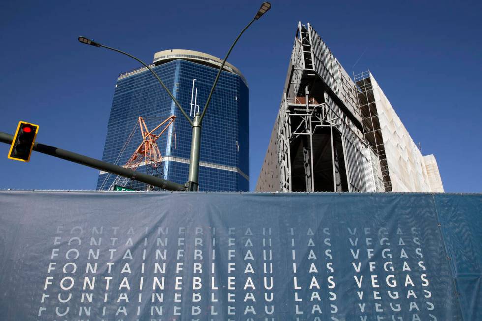Fontainebleau Las Vegas on Wednesday, April 13, 2022, in Las Vegas. (Ellen Schmidt/Las Vegas Re ...