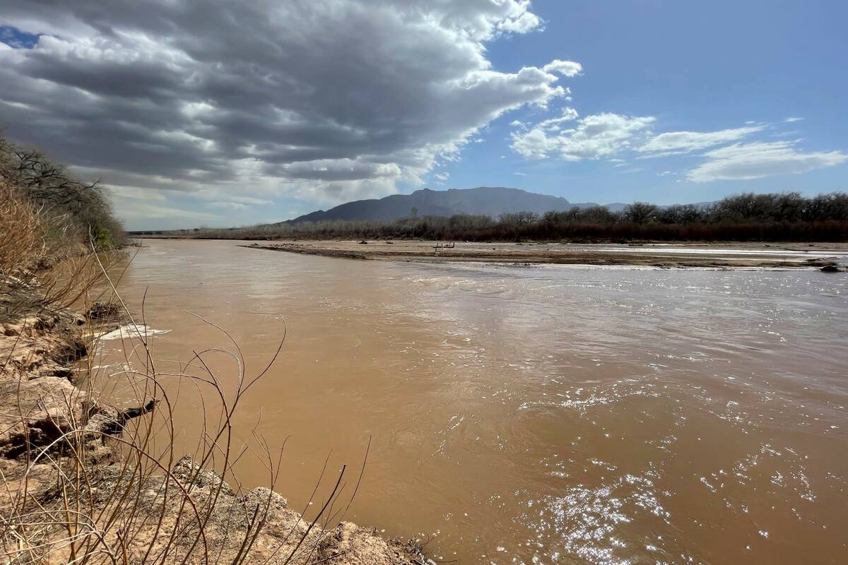 The Rio Grande is seen flowing just north of Albuquerque, N.M., in April 2022. (AP Photo/Susan ...